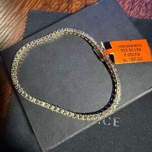 Moissanite 925 Silver Bracelet